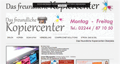 Desktop Screenshot of kopiercenter-oberpleis.de